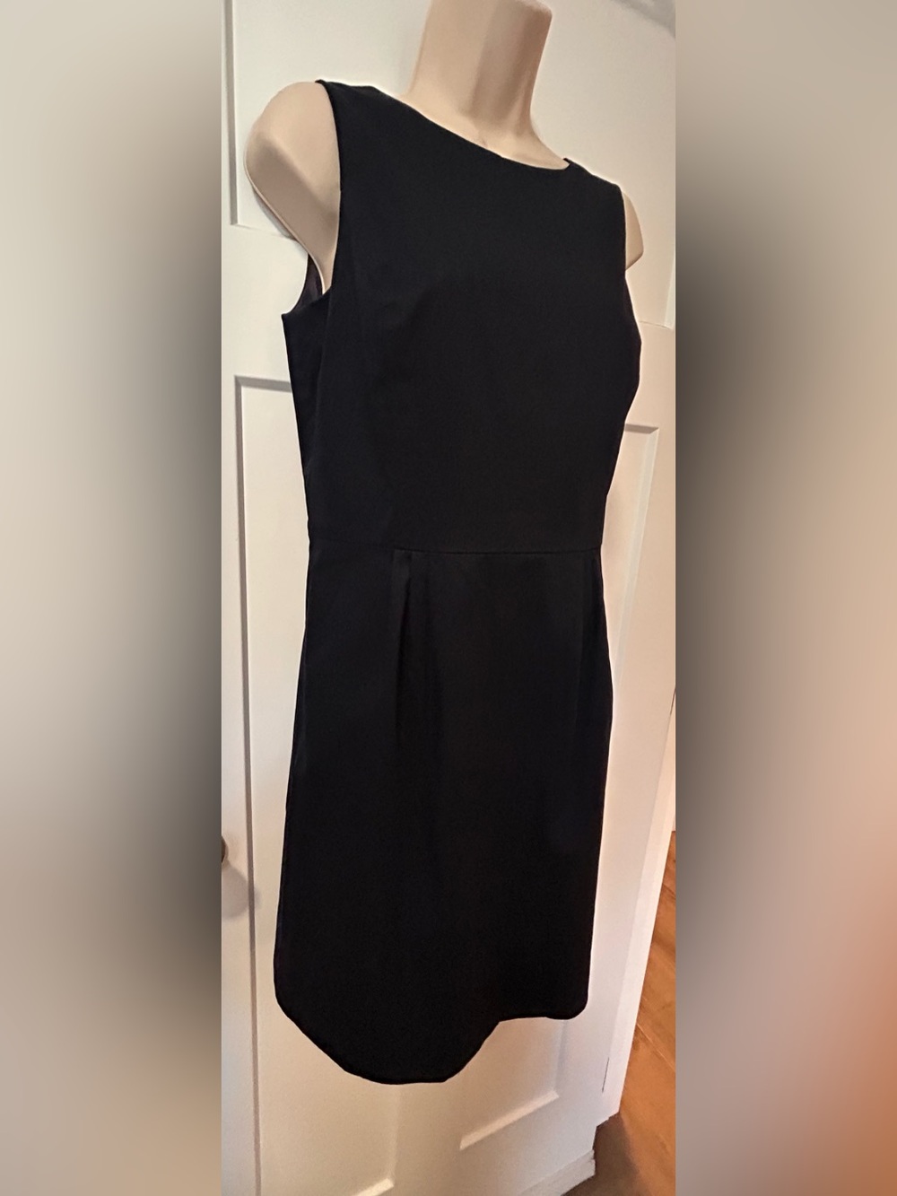 Brooks Brothers Women’s Size Navy Blue Stretch Cotton sleeveless Sheath Dress
